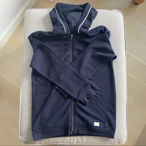 Zara navy zip up hoodie 11/12